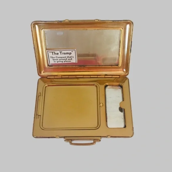 PATPEND Stamp 1940’s Miniature Suitcase Powder Compacts - Picture 3 of 11